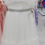 Φόρεμα λευκό με τούλι